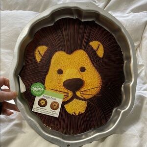 Vintage|  Wilton | 1994 |Jungle Lion | Cake Pan Mold | Homemade |Birthday |Theme